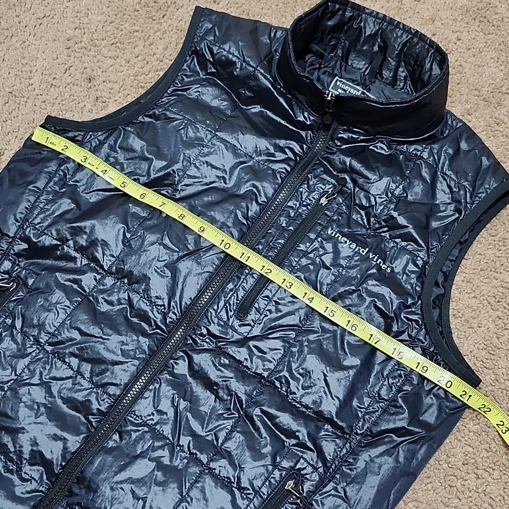 Vineyard Vines Martha Vineyard Black Puffer Vest Jacket Men's Size S Small - Picture 6 of 12